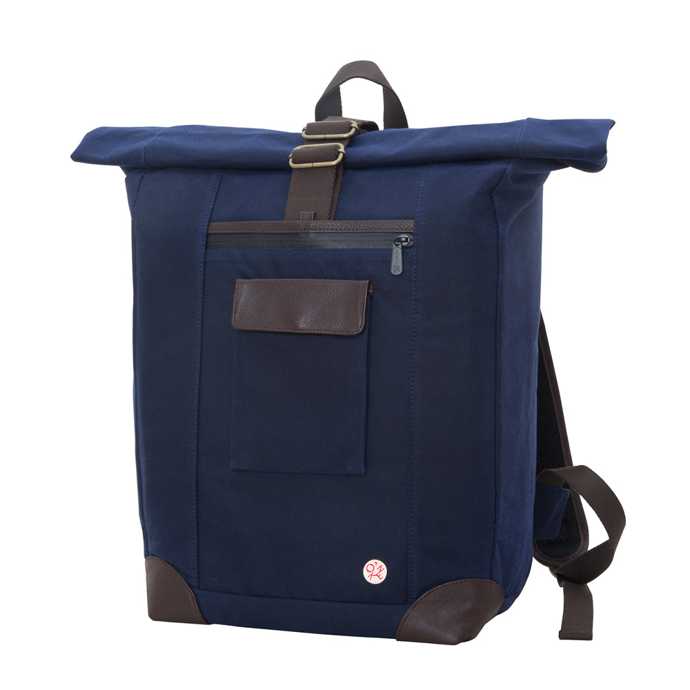 Manhattan Portage Waxed Montrose Backpack Navy