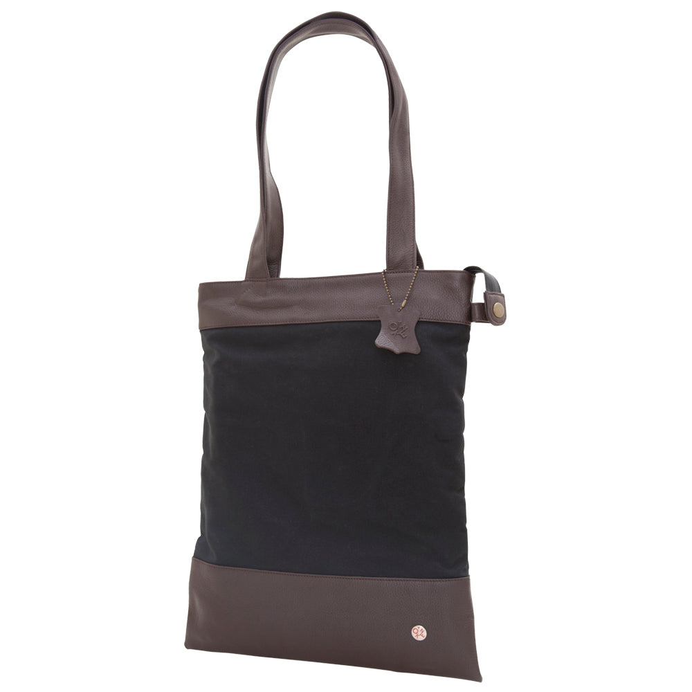 Manhattan Portage Graham Waxed Tote Bag Black
