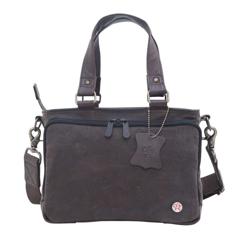 Manhattan Portage Nostrand Waxed Duffel Bag (XXS) Dark Brown