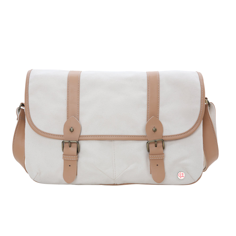 Manhattan Portage Ft. Greene Organic Shoulder Bag (L) Beige