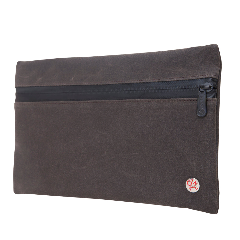 Manhattan Portage Grand Central Waxed Travel Kit Dark Brown