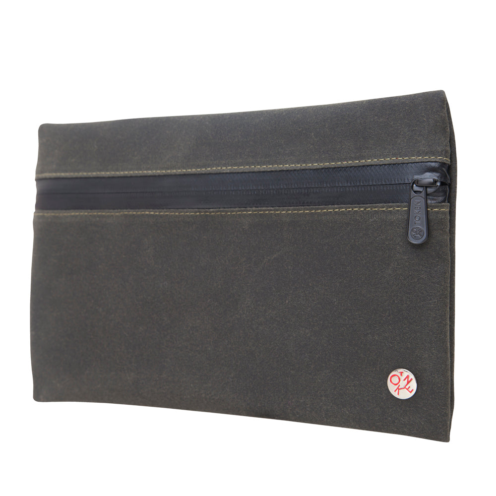 Manhattan Portage Grand Central Waxed Travel Kit Olive