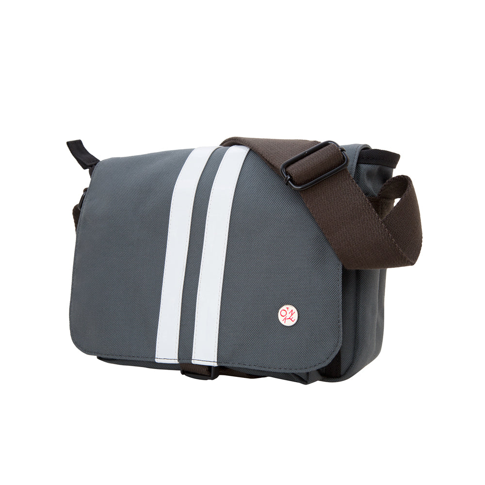 Manhattan Portage Murray Shoulder Bag (S) GRY WHT