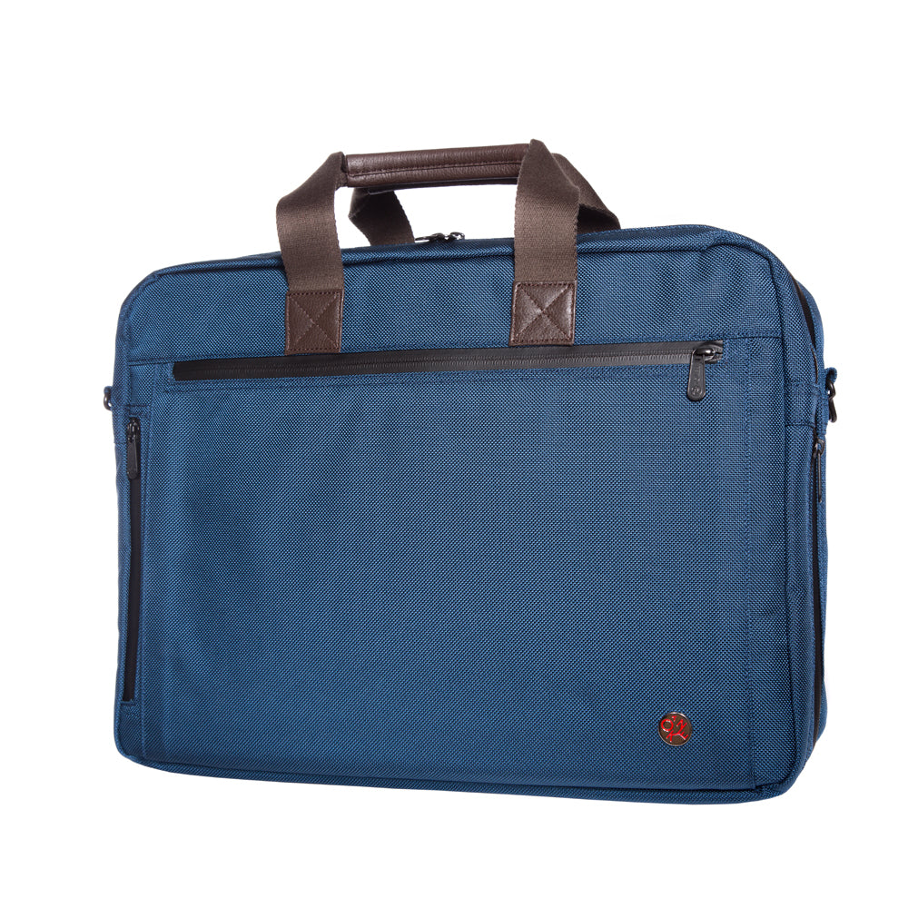 Manhattan Portage Lawrence Laptop Bag With Back Zipper Navy