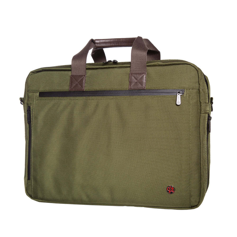 Manhattan Portage Lawrence Laptop Bag With Back Zipper Olive