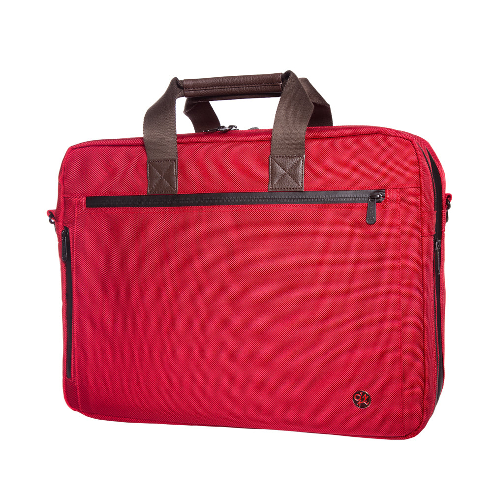 Manhattan Portage Lawrence Laptop Bag With Back Zipper Red