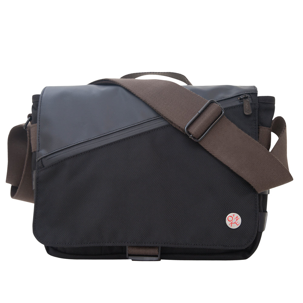 Manhattan Portage Grand Army Shoulder Bag (S) W/Back Zipper Black