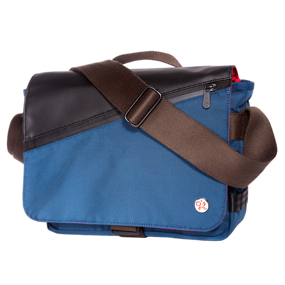 Manhattan Portage Grand Army Shoulder Bag (S) W/Back Zipper Navy