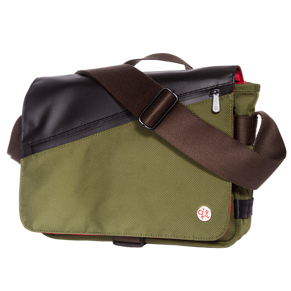 Manhattan Portage Grand Army Shoulder Bag (S) W/Back Zipper Olive