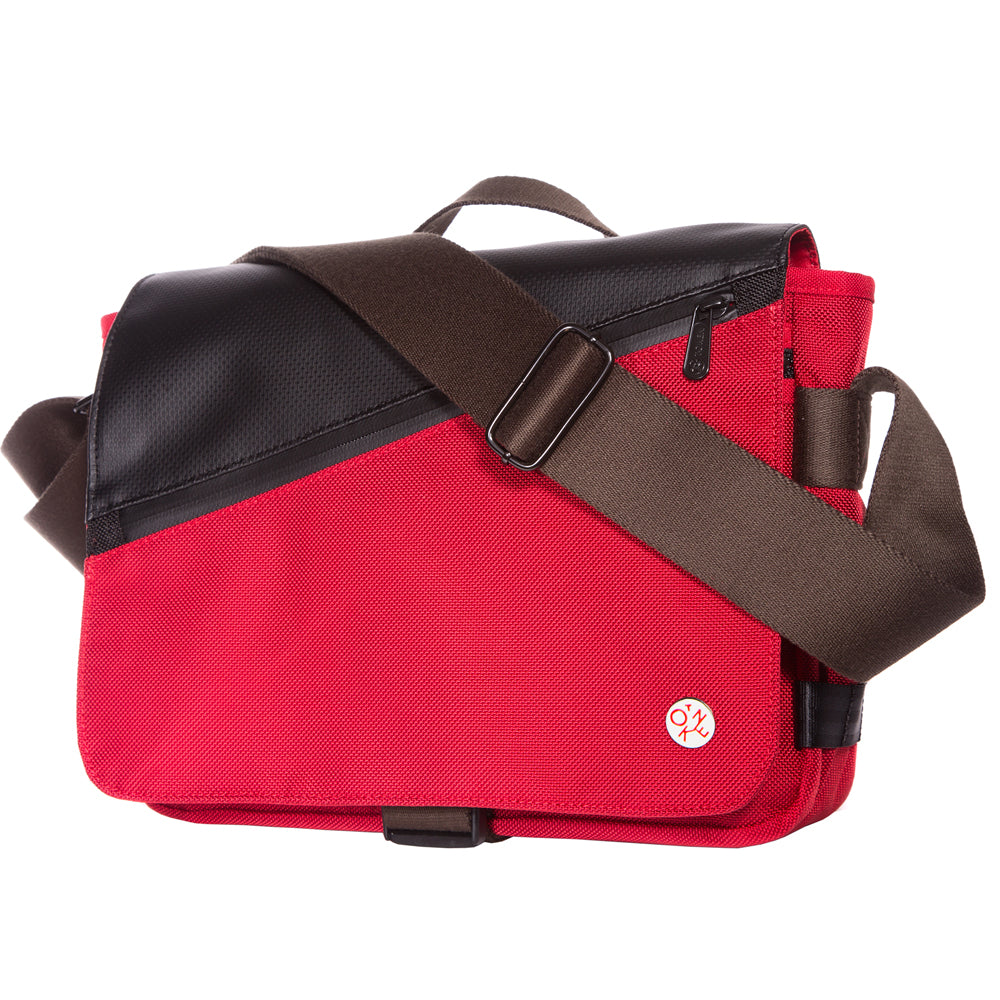 Manhattan Portage Grand Army Shoulder Bag (S) W/Back Zipper Red