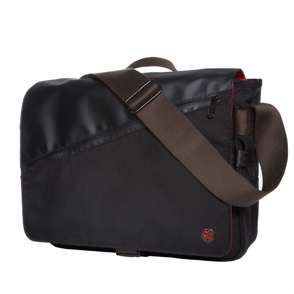 Manhattan Portage Grand Army Shoulder Bag (M) W/Back Zipper Black