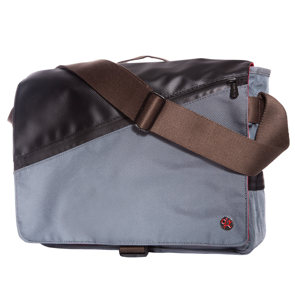 Manhattan Portage Grand Army Shoulder Bag (M) W/Back Zipper Grey
