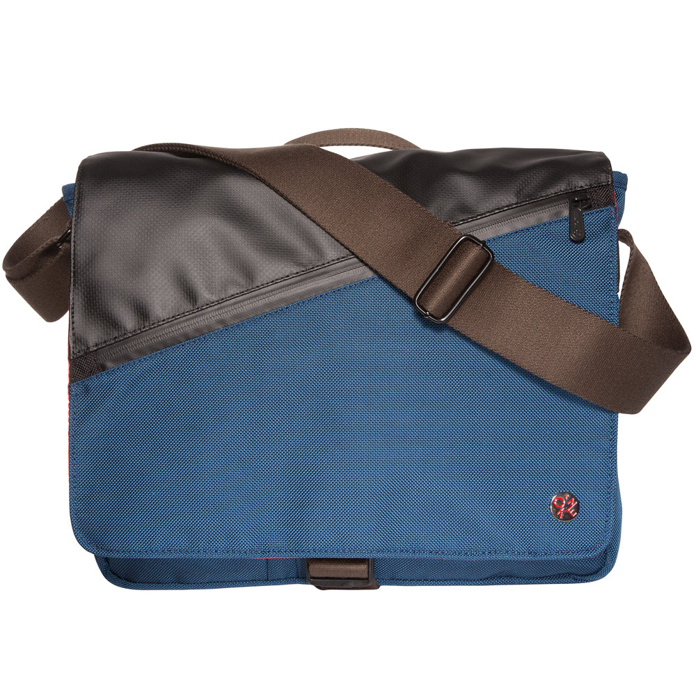 Manhattan Portage Grand Army Shoulder Bag (M) W/Back Zipper Navy