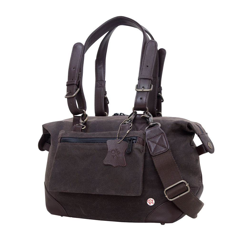 Manhattan Portage Lafayette Waxed Duffel Bag (XS) Dark Brown