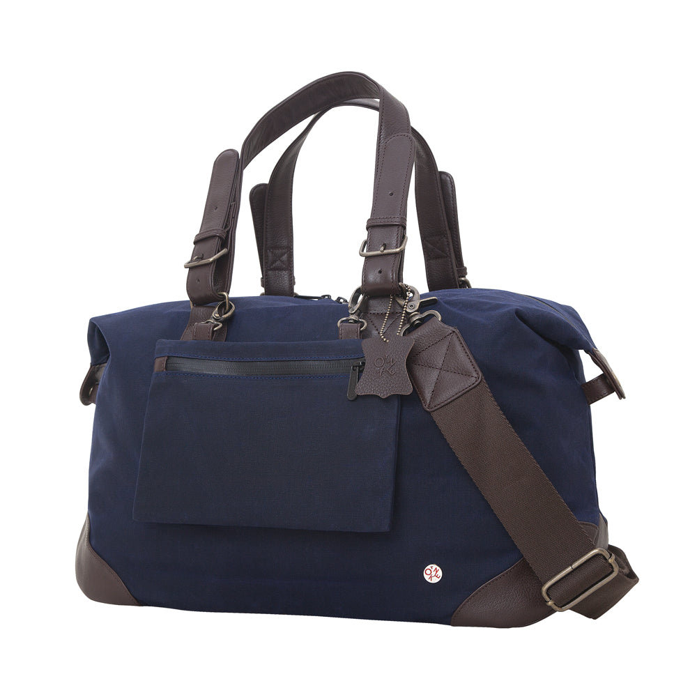 Manhattan Portage Lafayette Waxed Duffel Bag (M) Navy