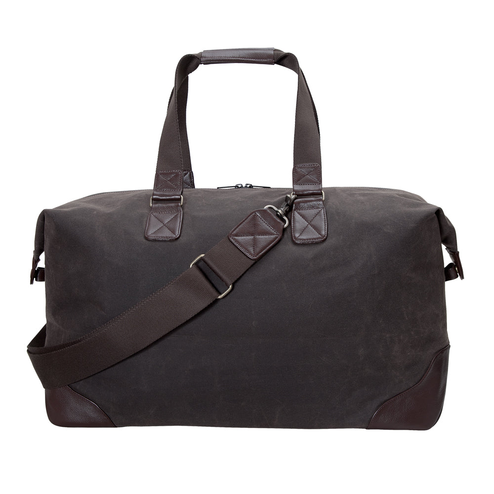 Manhattan Portage Lafayette Waxed Duffel Bag (L) Dark Brown
