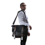 Manhattan Portage Lorimer Enamel Messenger Bag (M)