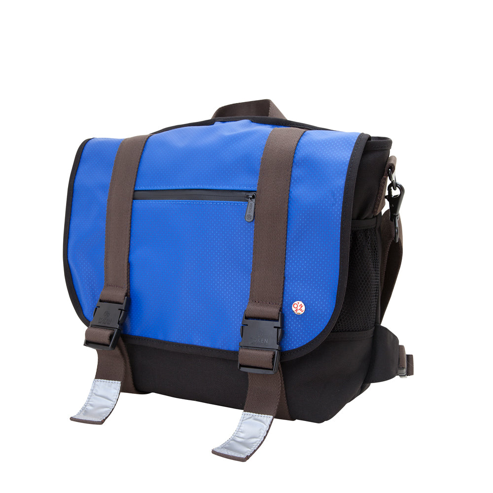 Manhattan Portage Lorimer Matt Vinyl Messenger Bag(M) Royal Blue