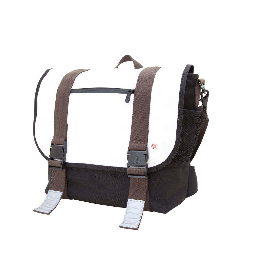 Manhattan Portage Lorimer Matt Vinyl Messenger Bag(M) White