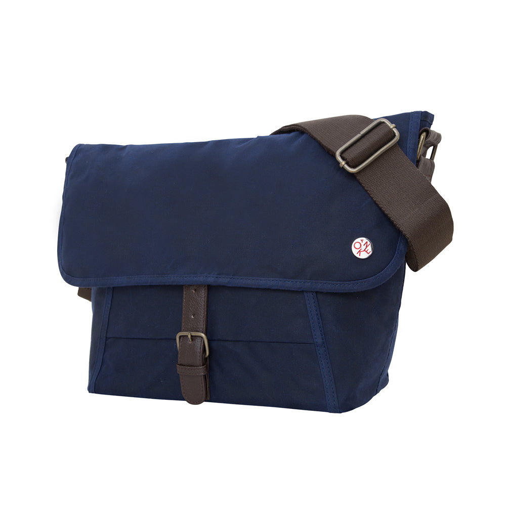 Manhattan Portage Waxed Lincoln Messenger (S) Navy