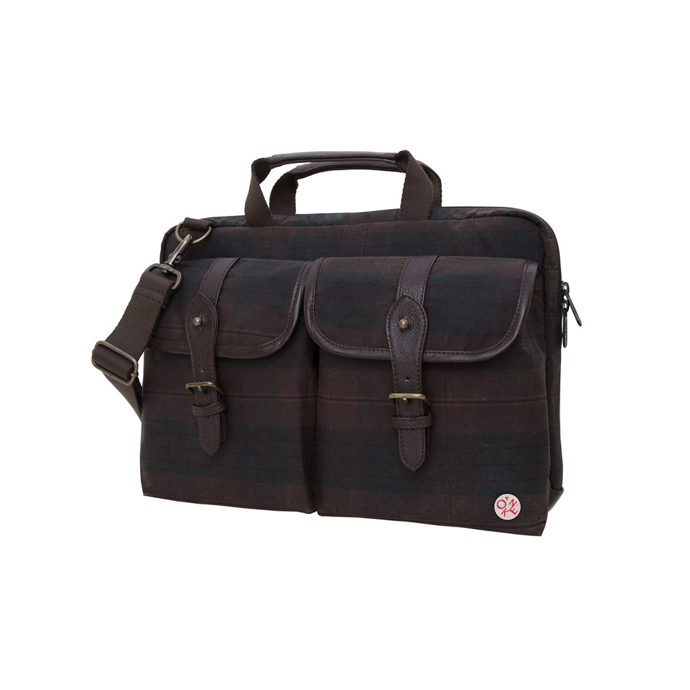 Manhattan Portage Waxed Knickerbocker Laptop Bag (13") PLD DBR