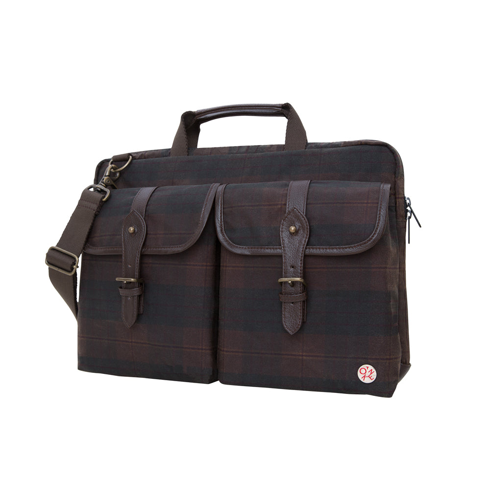 Manhattan Portage Waxed Knickerbocker Laptop Bag (15") PLD DBR