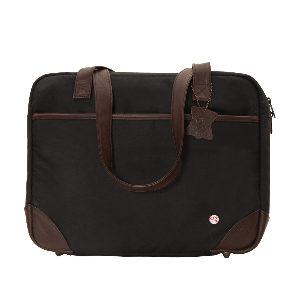 Manhattan Portage Hudson Waxed Shoulder Bag Black