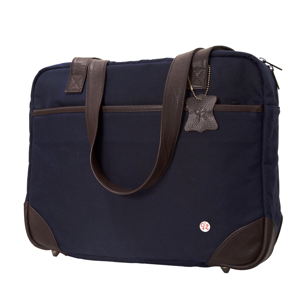 Manhattan Portage Hudson Waxed Shoulder Bag Navy