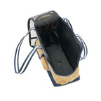 Manhattan Portage Pet Carrier Tote Bag Ver. 4 BEI/NVY with open mesh top