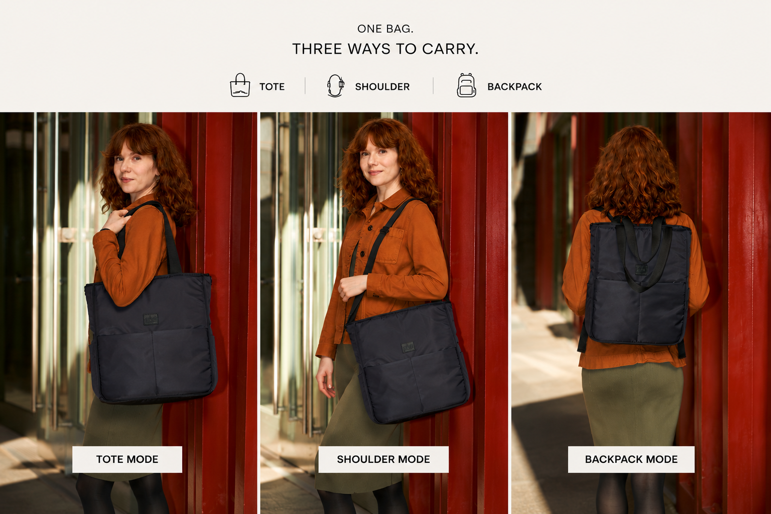 Manhattan Portage three ways Westchester Tote Bag