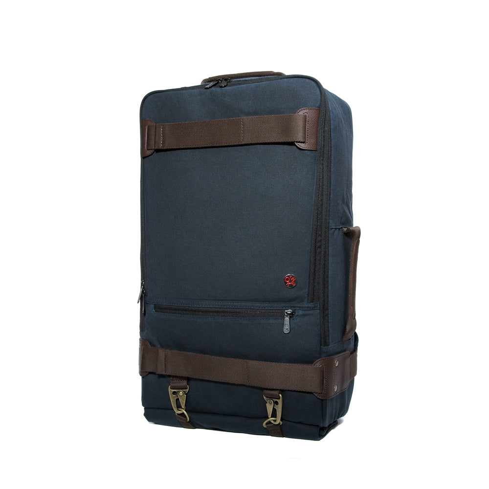 Manhattan Portage Waxed Dekalb Backpack Navy
