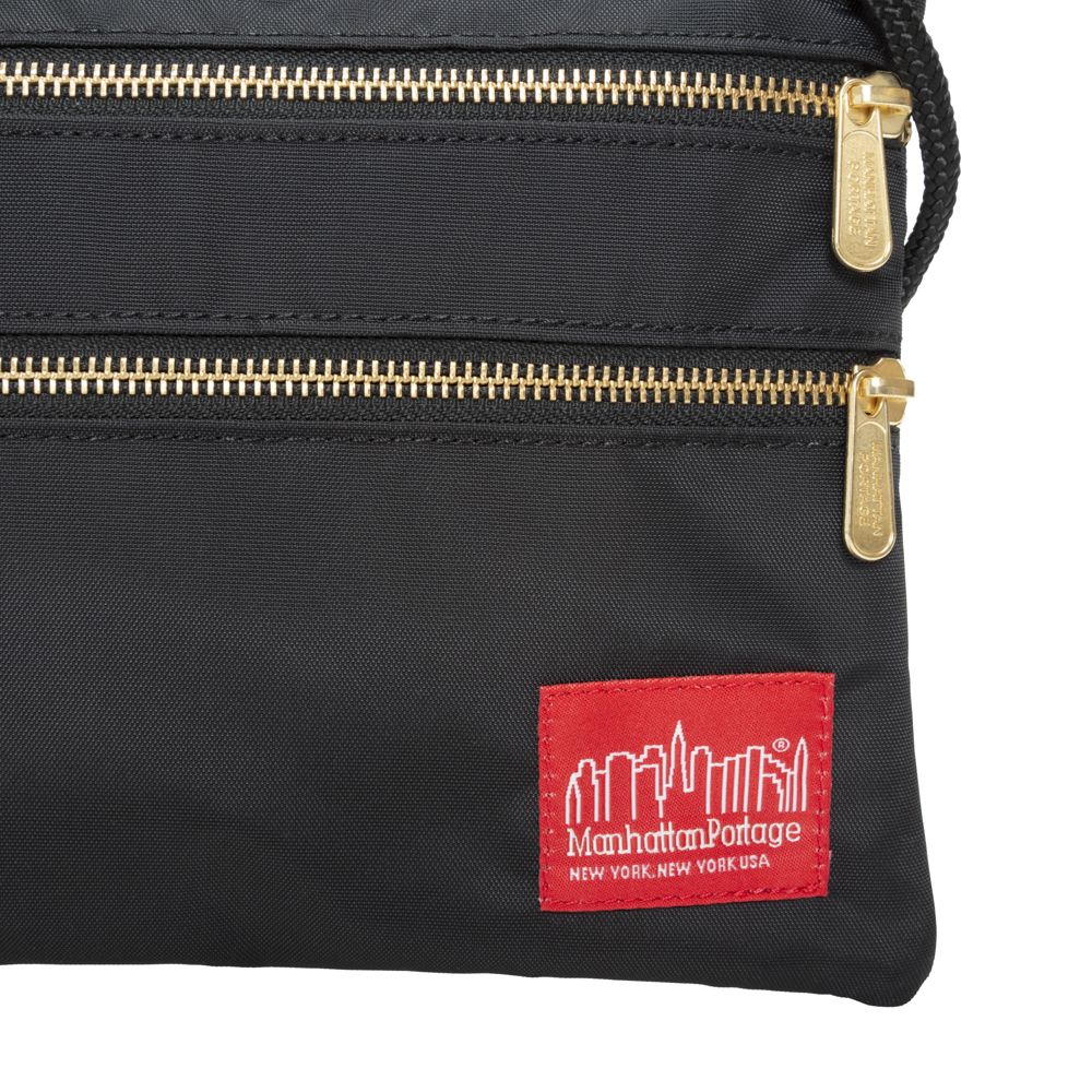 Manhattan Portage Triple Zipper Label Pouch With Woven Label (MD)