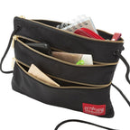 Manhattan Portage Triple Zipper Label Pouch With Woven Label (MD)