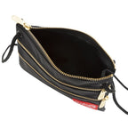 Manhattan Portage Triple Zipper Label Pouch With Woven Label (SM)
