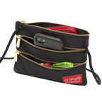 Manhattan Portage Triple Zipper Label Pouch With Woven Label (SM)