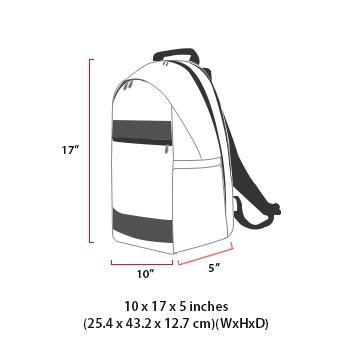 size chart ironworker backpack